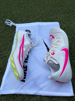 Zapatillas Atletismo Nike Blancas y Rosas