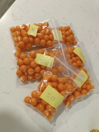Lote de Abalorios ,10  bolsas de 50 unidades