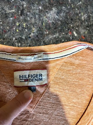 T-shirt Tommy Hilfiger uomo arancione taglia S