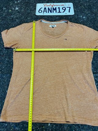 T-shirt Tommy Hilfiger uomo arancione taglia S