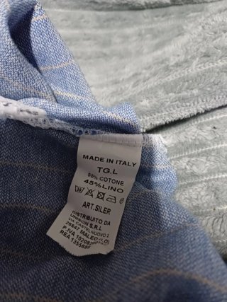 Pantaloni lino uomo/ragazzo righe