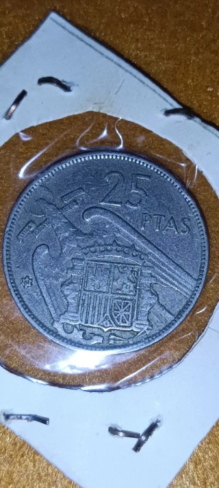 Lote 25 Pesetas 1957 Franco ¡Con ESTRELLA 61!