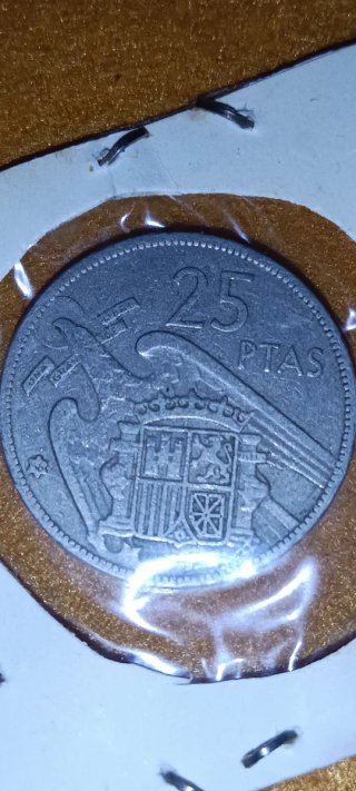 Lote 25 Pesetas 1957 Franco ¡Con ESTRELLA 61!