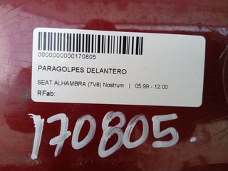 PARAGOLPES DELANTERO SEAT ALHAMBRA (7V8) Nostrum