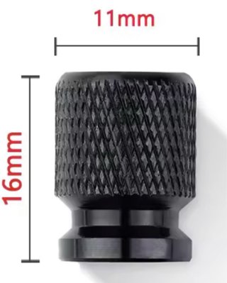 Tapones válvula Piaggio - Negro+LogoAzul