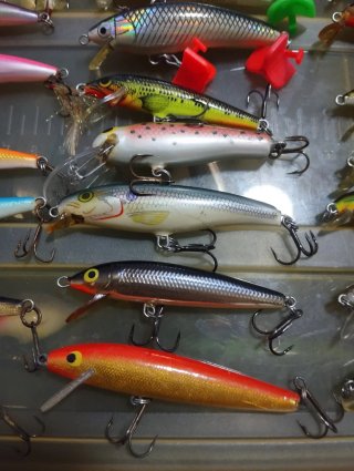 Lotes señuelos pesca 7-9cm
