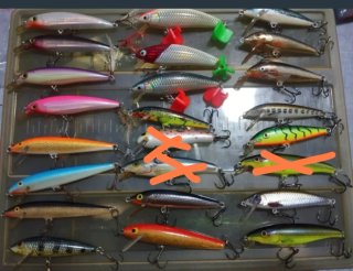 Lotes señuelos pesca 7-9cm
