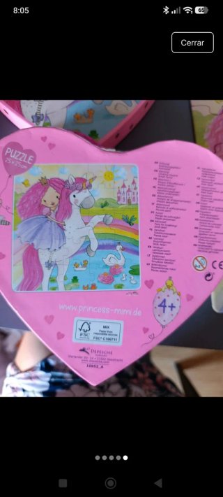 Puzzle Princesa y Unicornio