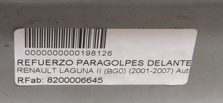 REFUERZO PARAGOLPES DELANTERO RENAULT LAGUNA II (BG0) Authentique