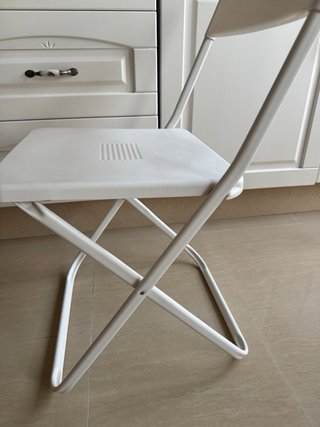 Silla exterior IKEA blanca