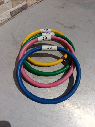 Aros de piscina de colores (4 unidades)