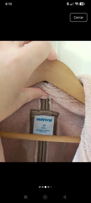 Chaqueta Mayoral Talla 10 Cobre