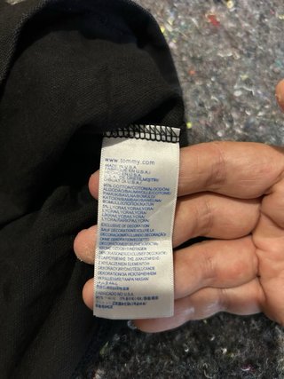Polo Tommy Hilfiger Uomo Nero Taglia XXL