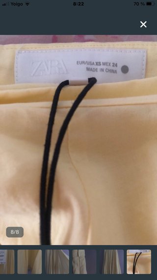 Falda larga Zara amarilla Talla XS