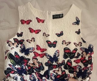 Vestido mariposas ocasiones especiales talla M