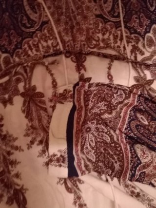 Vestido estampado manga larga