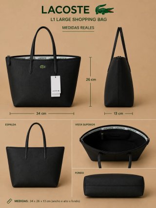 Bolso Tote verde Lacoste