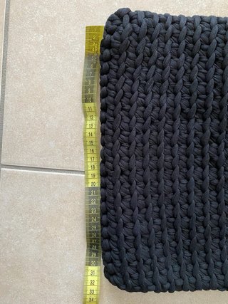 Borsa nera tessuto intrecciato con catena