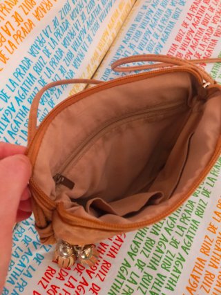 Bolso  piel marrón mujer