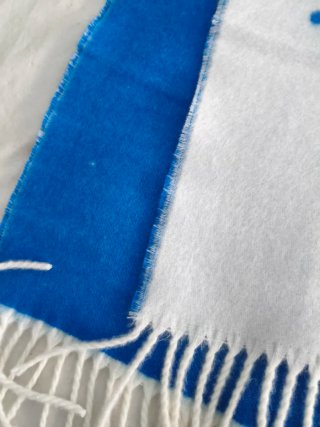 Bufanda Pull&Bear x Thomas Lélu Azul/Blanco