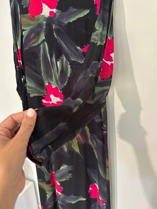 Vestido H&M flores manga abullonada