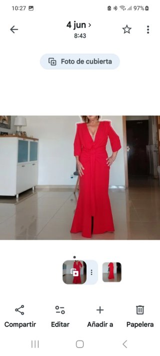 Vestido de fiesta rojo para madrina