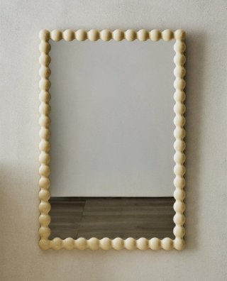 Espejo Zara Home Marco Burbujas Beige