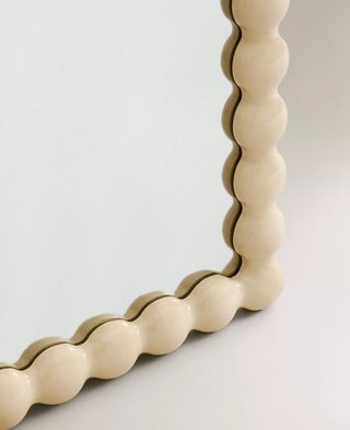 Espejo Zara Home Marco Burbujas Beige