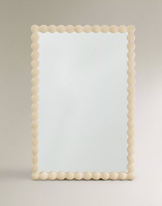 Espejo Zara Home Marco Burbujas Beige