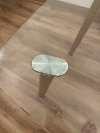 Mesa Comedor Cristal y Madera