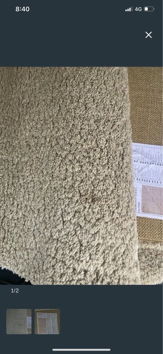 Lote 2 alfombras beige Ikea