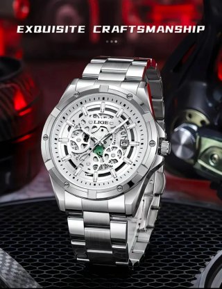 Reloj LIGE Acero Inoxidable Mecánico