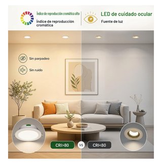 Pack 6 Focos LED Empotrables