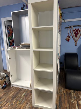 2 Estanterías Kallax 5x1 Ikea Blanca