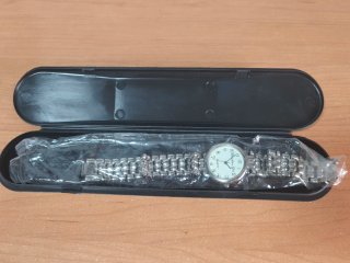 Reloj Christian Gar Plata y Blanco