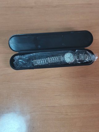 Reloj Christian Gar Plata y Blanco