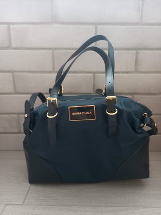 Bolso shopper Bimba &Lola color petróleo. Poco uso