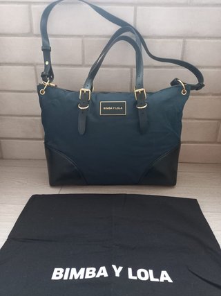 Bolso shopper Bimba &Lola color petróleo. Poco uso