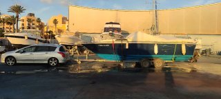 Remolque náutico para barco