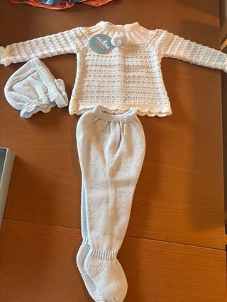 Conjunto punto bebé 1 mes