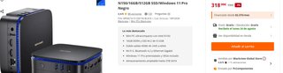 Mini PC N150 16GB RAM 512GB SSD W11