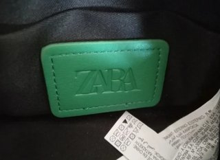 Bolso Zara verde ácido. NUEVO.
