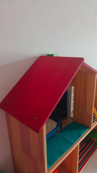 Casita Muñecas IKEA Flisat + Muebles