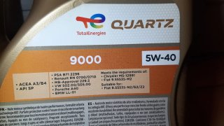 Total Quartz 9000 5W-40 5L