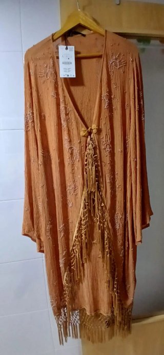 Kaftán Zara Naranja Talla M