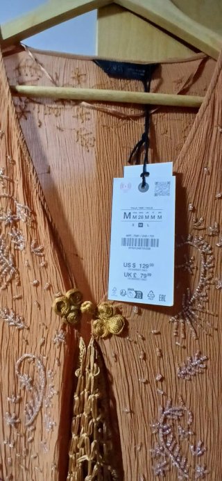 Kaftán Zara Naranja Talla M
