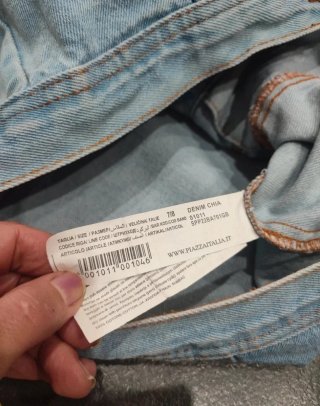 Giubbino jeans bimba 7/8 anni