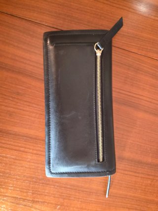 Cartera Billetero Piel Adolfo Domínguez Negra