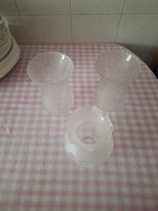 Tulipas de lámpara vintage (3 unidades)