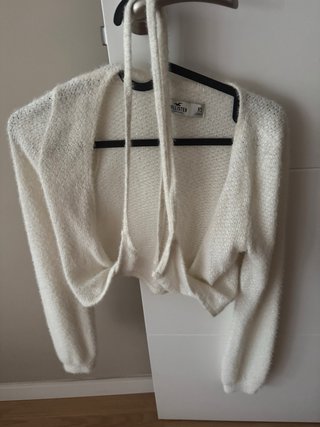 Cárdigan Hollister Blanco Roto Talla XS